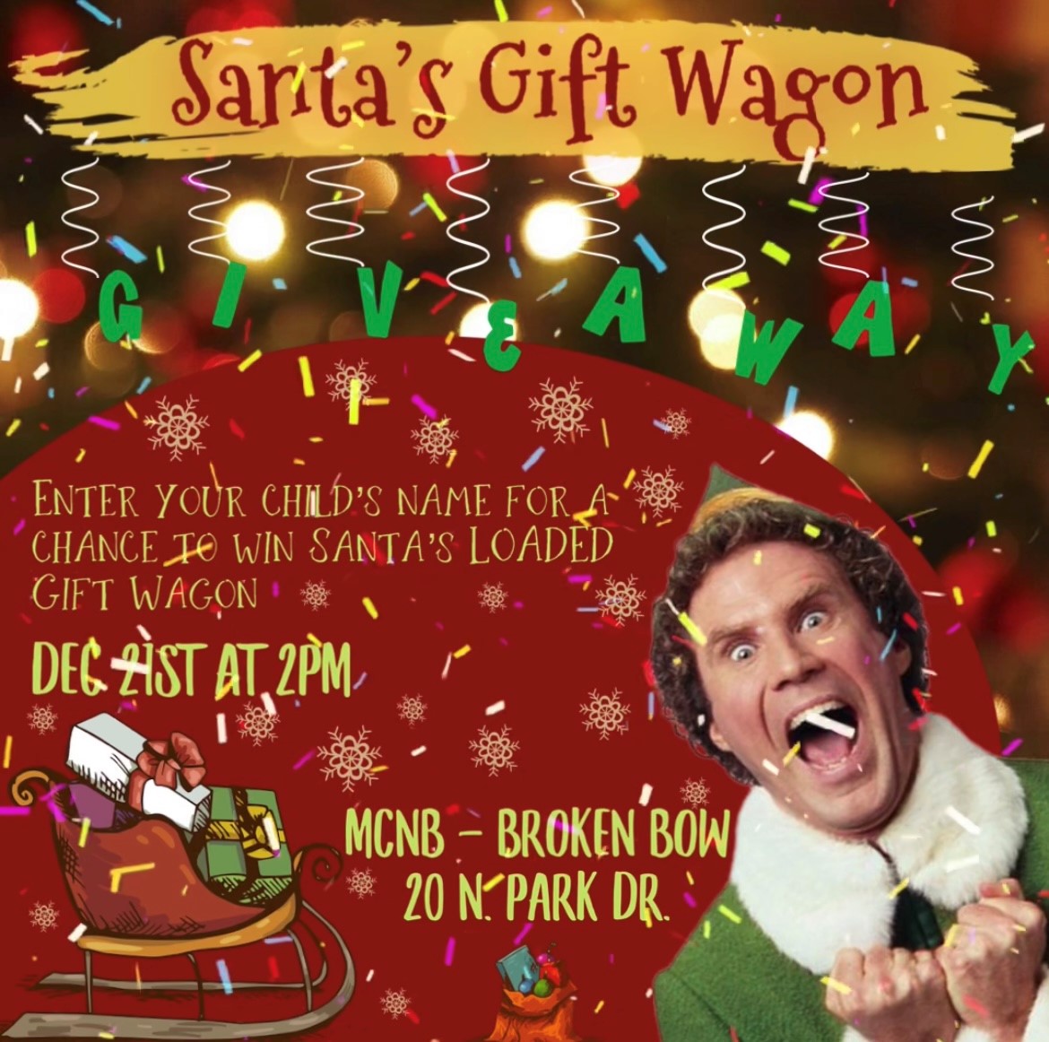 Santa's LOADED Gift Wagon at MCNB - BB